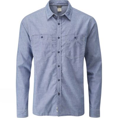 Camisa Rab Hacker Manga Larga Hombre Azules - Chile MIL917468
